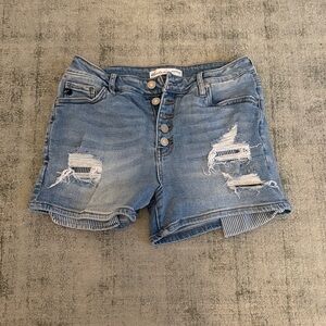 Wild Fable Blue Distressed Jean Shorts
